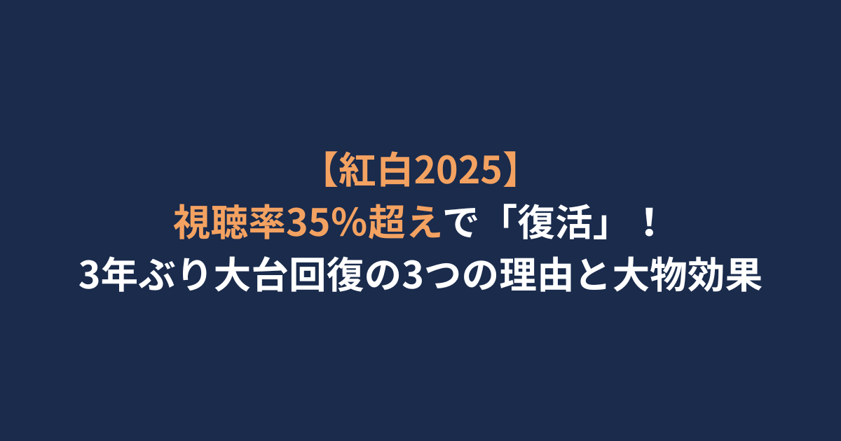 アイキャッチ-紅白視聴率