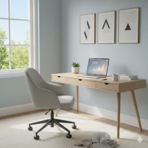 明るい部屋でおしゃれなパソコン