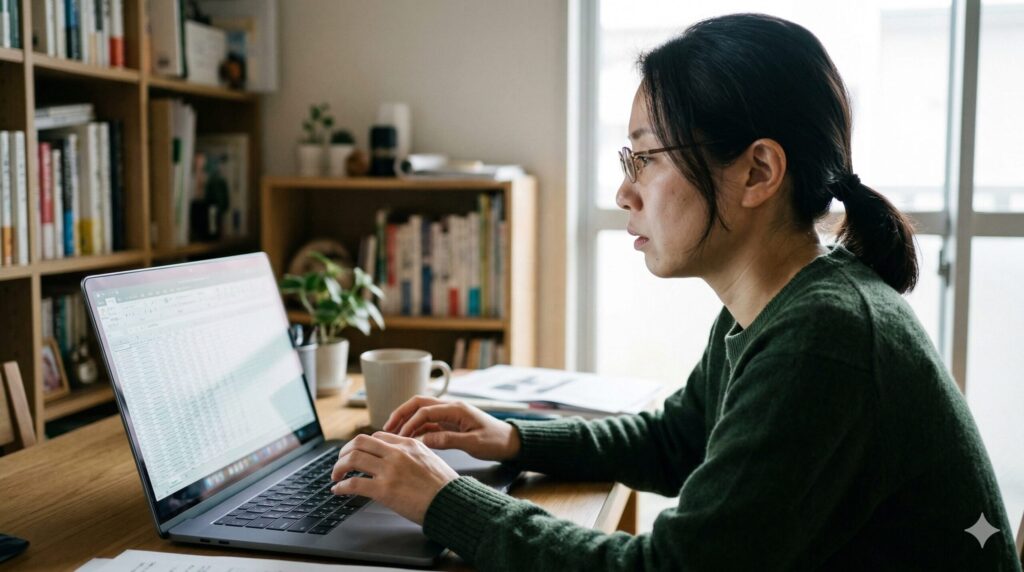 宇宙語に見えるマニュアルと、固まった30分