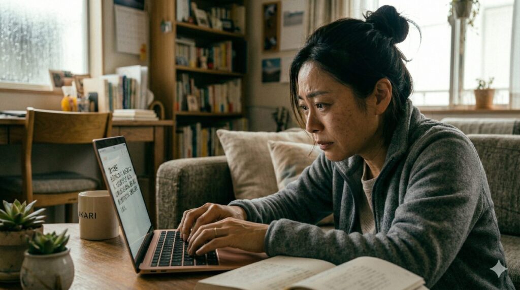 震える手で送った「土下座チャット」