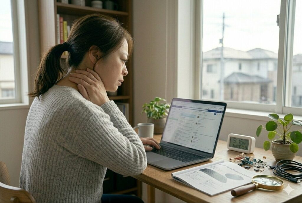 整体師に「体がこわばりすぎています」と警告された日