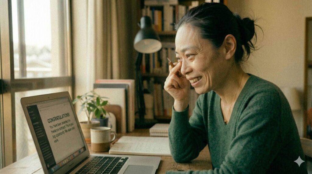 予想外の返信。「ソルニテさんにお願いしてよかった！」