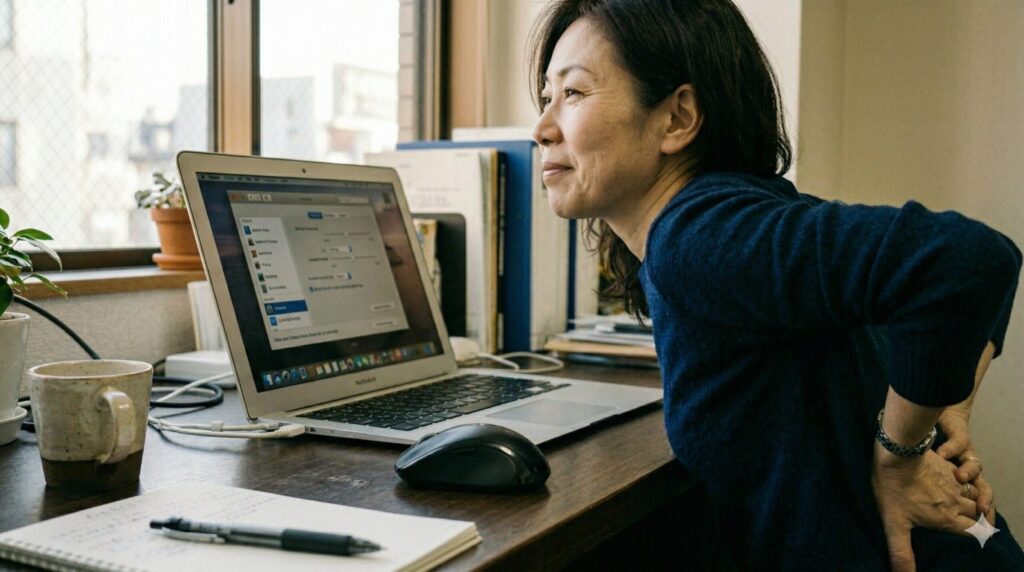 座ったまま1分!ガチガチの「肩甲骨」をはがす超簡単ストレッチ