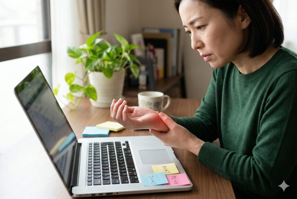 第3位:マウスの使いすぎで手首が腱鞘炎!?「ショートカットキー」の存在