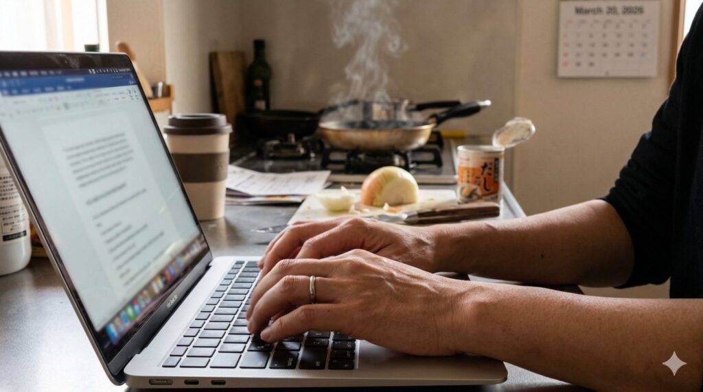 理想が崩壊！商品登録に夢中で「夕飯が真っ黒」に…