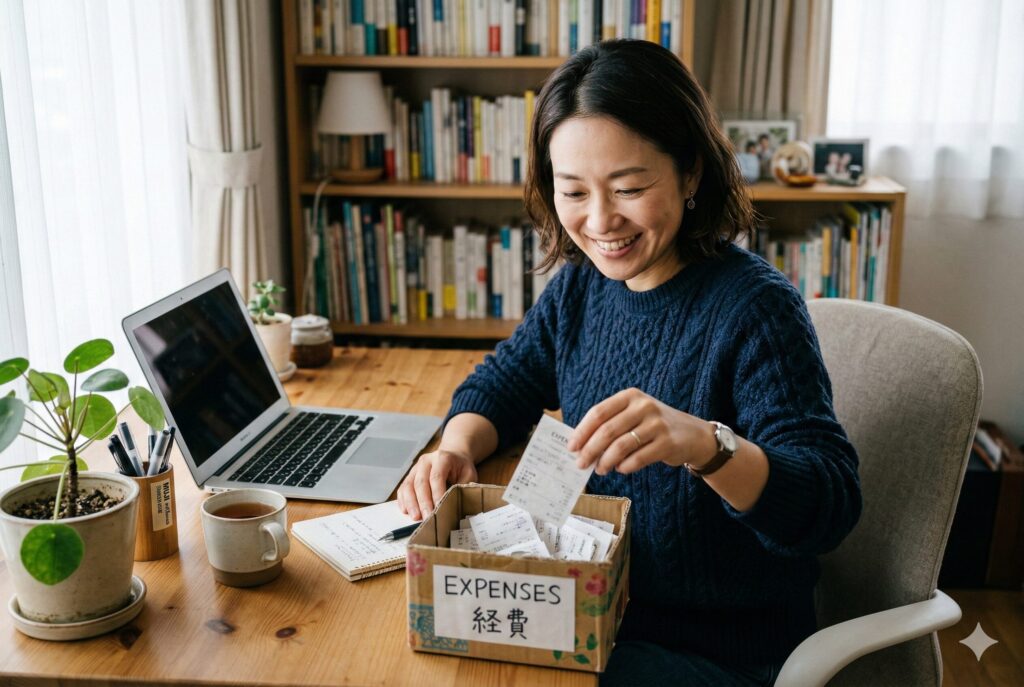 「経費」のレシートは、箱にポイ!でOK
