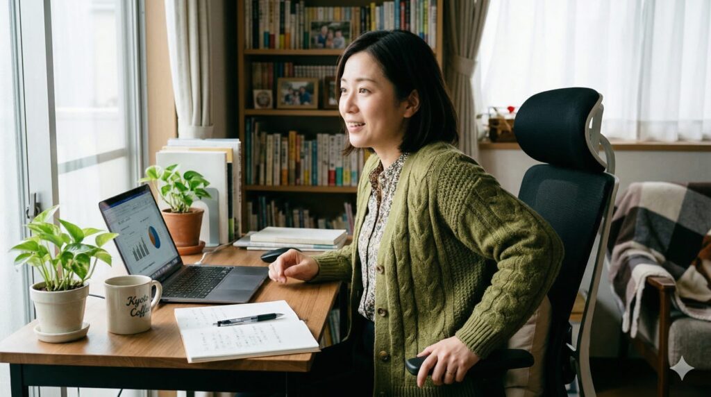 神アイテム③：足元の冷えとむくみを防ぐ「フットレスト（足置き）」