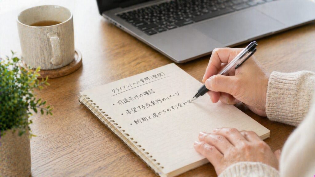 今は質問前に「この3つ」を整理している