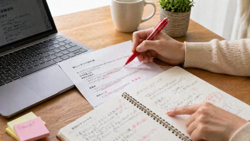 今は毎回「ここ」を見直してから作業している
