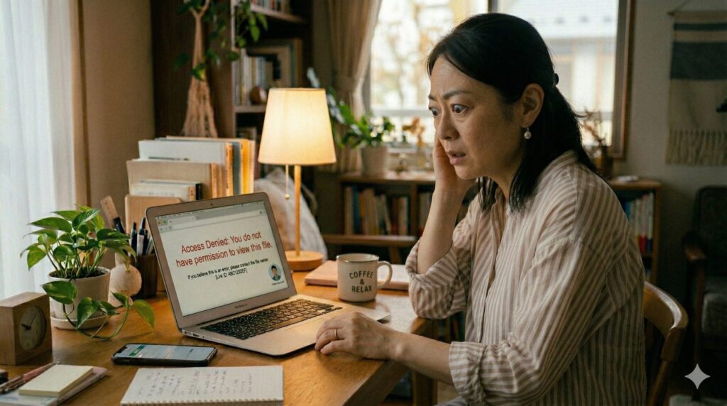 ただURLをコピーしただけでは、相手は見られない！