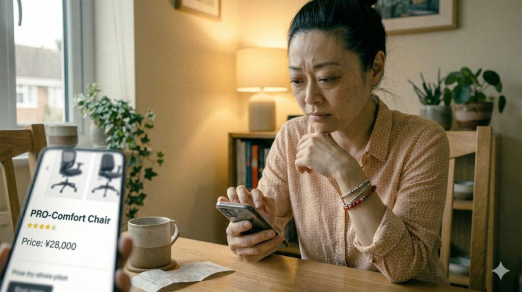 「まだ稼いでないから…」ダイニングチェアの罠