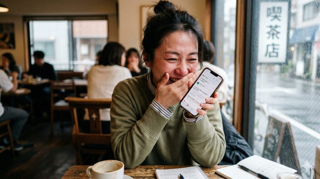 「採用」の二文字が、私に自信をくれた