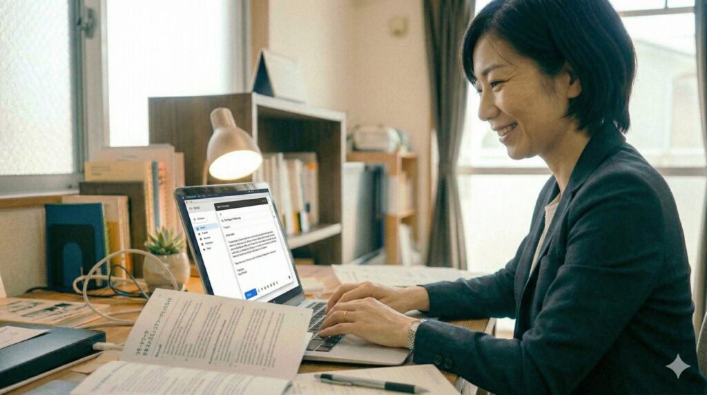 「調べてから冷静に返信できる」という圧倒的安心感